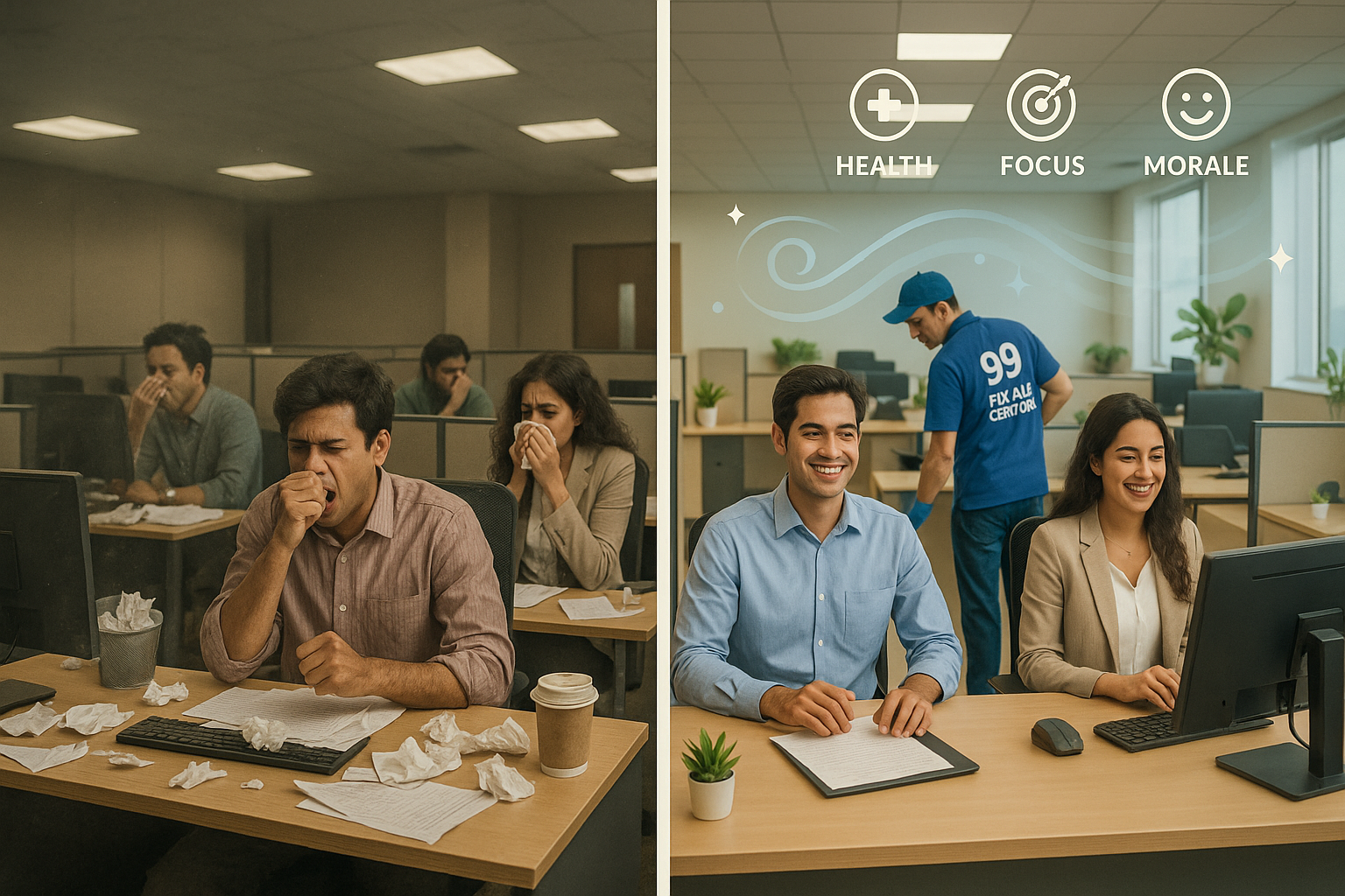 Why Regular Office Cleaning Matters for Employee Health